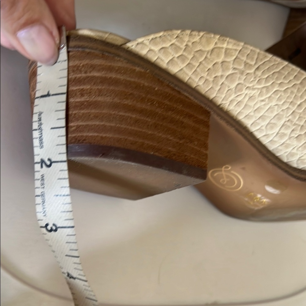 Chinese Laundry Cream Ankle Booties with Textured Leather - Picture 10 of 10